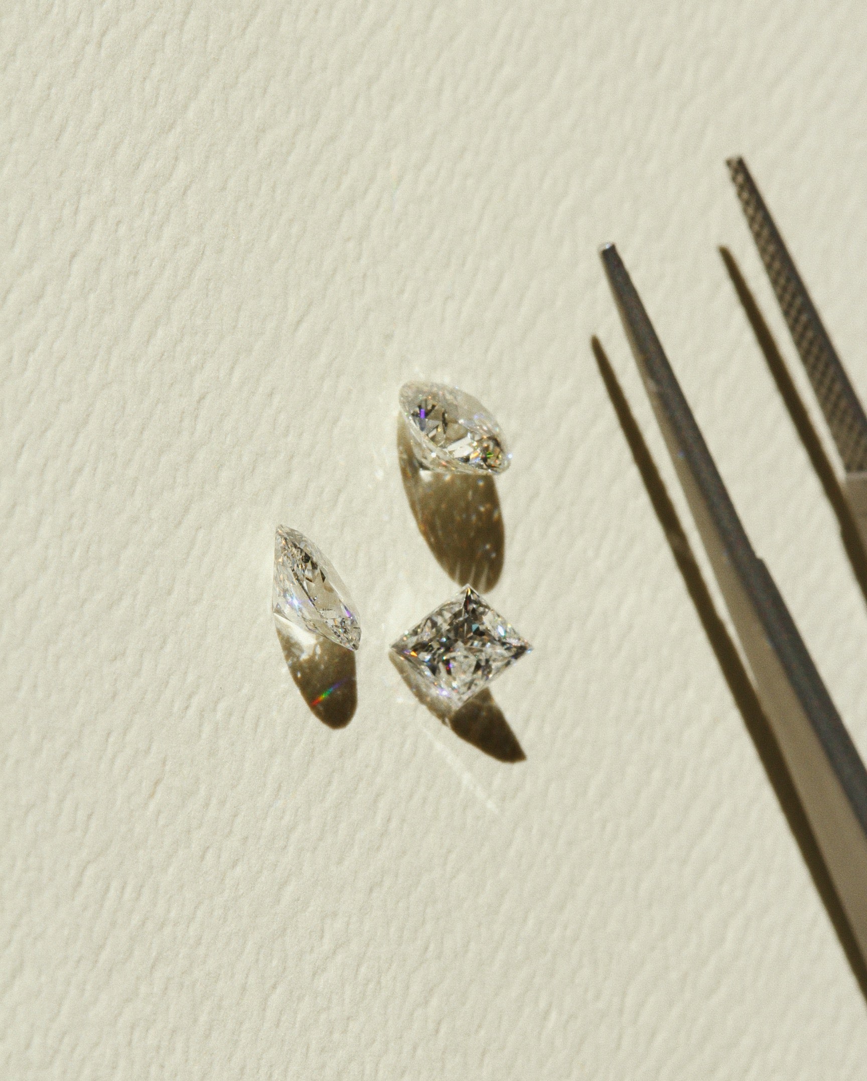 Selection of diamonds for an engagement ring