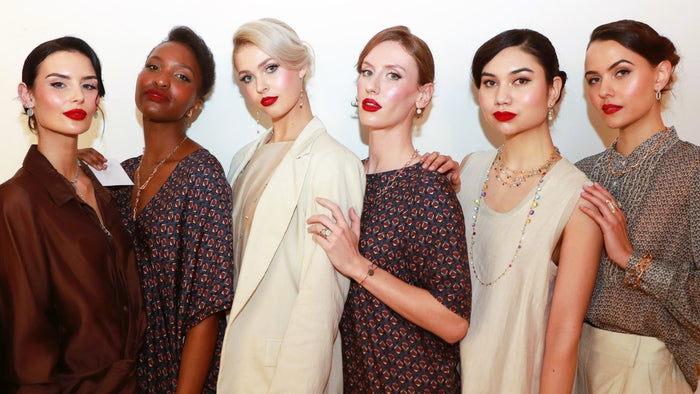 Models wearing Orsini jewellery at Make A Wish event