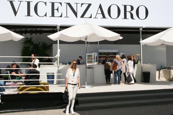 Sarah at the Vicenza Jewellery Fair 