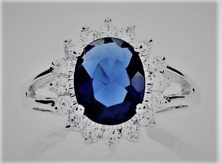 Princess Dianas Diamond and sapphire ring