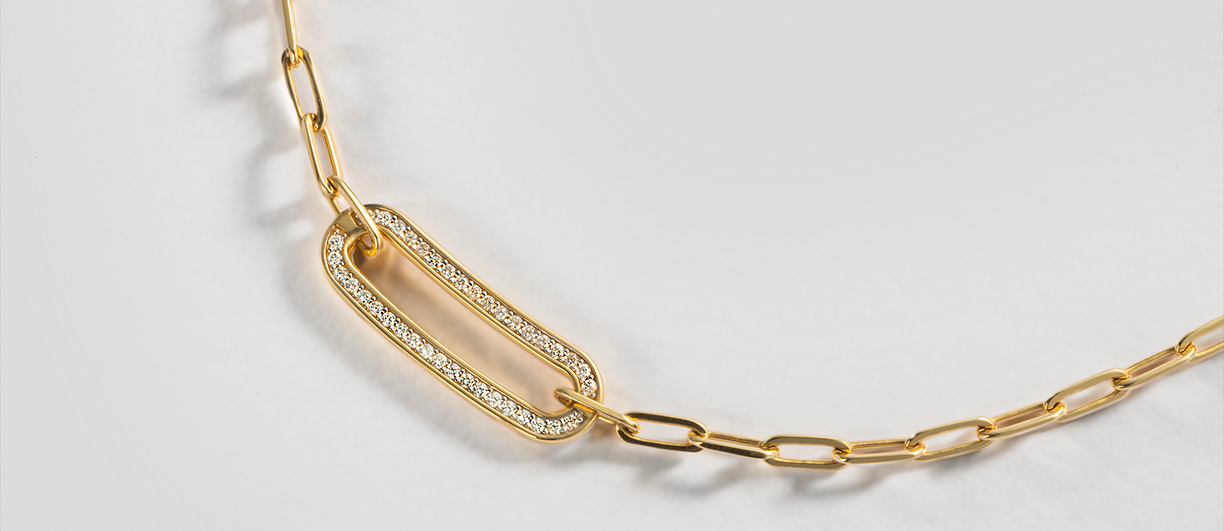 Chimento X-Tend Collection Necklace made of 18k yellow gold and diamonds Banner Image