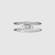 Gucci Interlocking Thin Open Band Ring in Silver - Orsini Jewellers