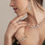 Al Coro Mezzaluna 18k Gold Necklace with White and Brown Diamonds - Orsini Jewellers