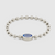 Gucci Interlocking G Boule Chain Bracelet in Silver with Blue Enamel - Orsini Jewellers
