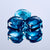 Blue topaz gemstones
