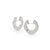 Al Coro Mezzaluna Earrings White Gold and Diamonds - Orsini Jewellers