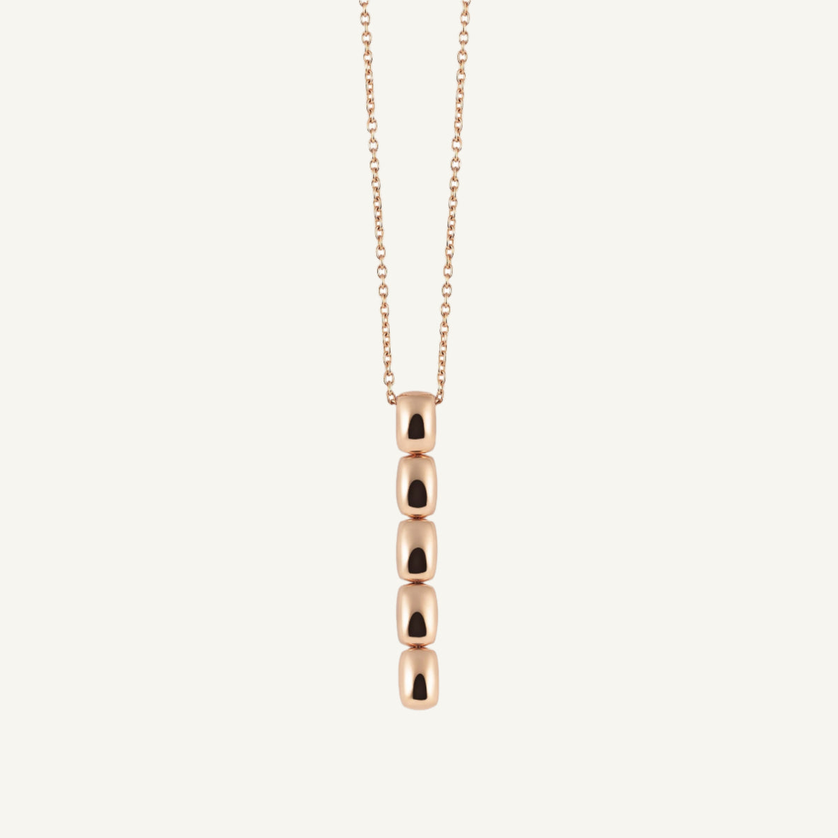 Al Coro La Piazza Necklace in 18k Rose Gold NC560R