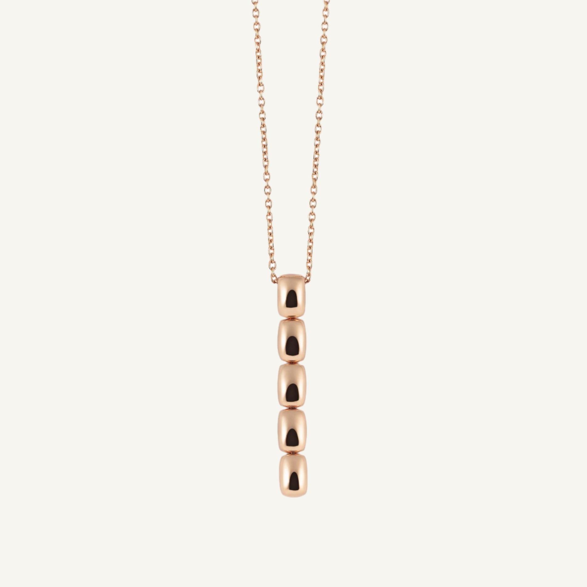 Al Coro La Piazza Necklace in 18k Rose Gold NC560R
