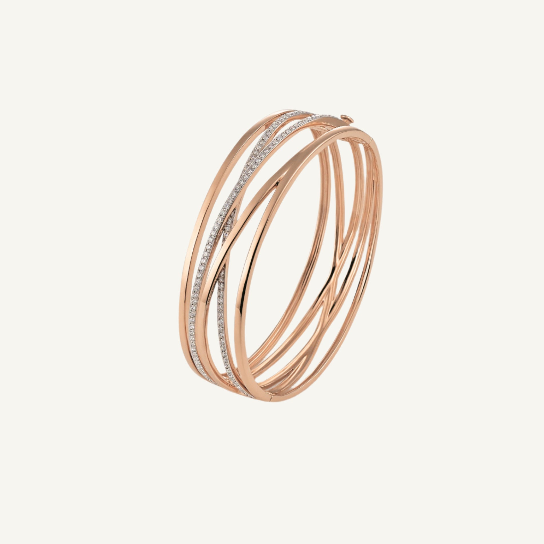 Al Coro Serenata Bangle Diamond 18k Gold - Orsini Jewellers