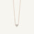Al coro diamond white heart pendant double sided