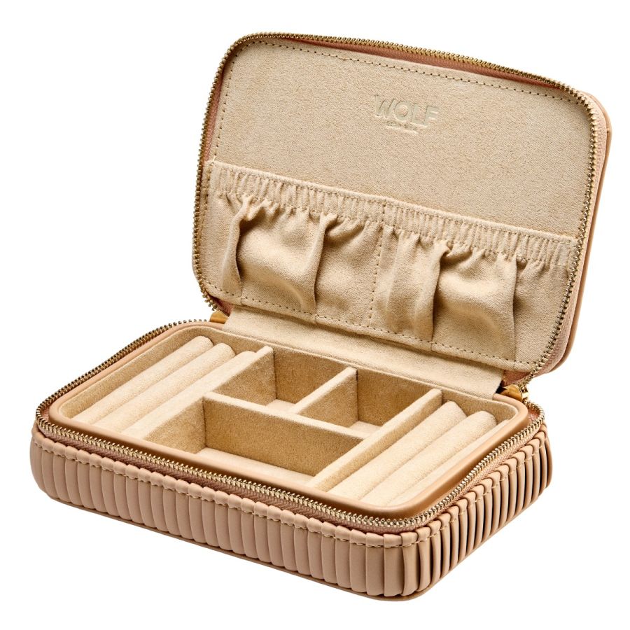 Bella Jewellery Zip Travel Case in Mocha