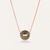 Black Mother of Pearl and Diamond Necklace