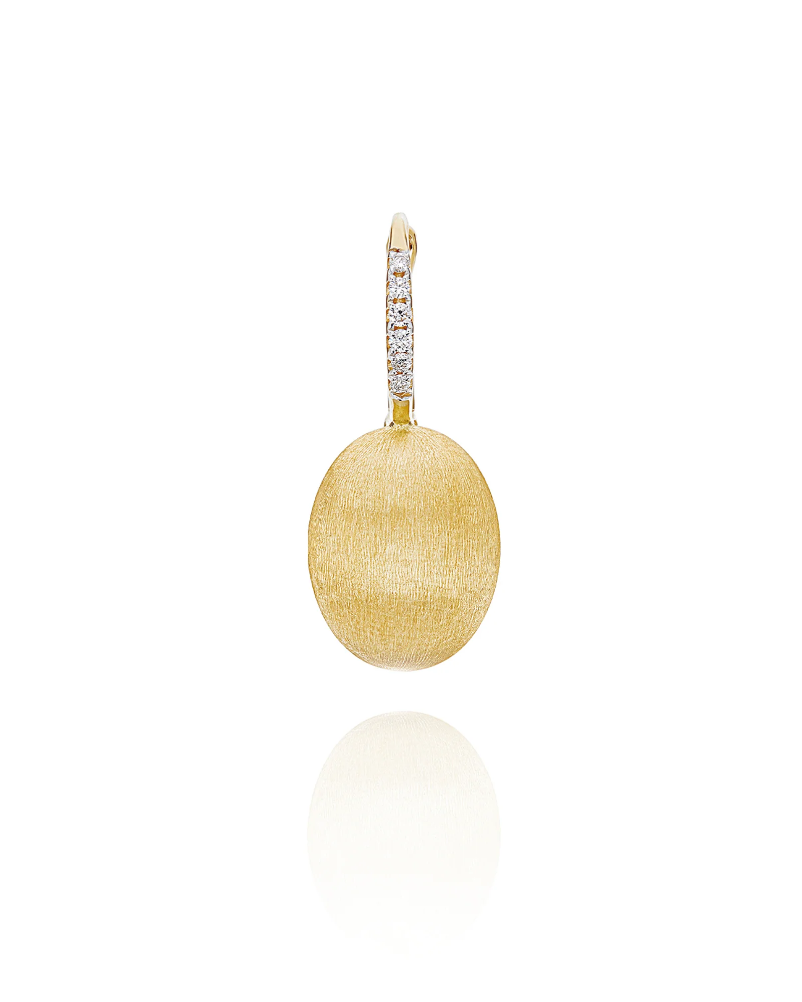 Nanis Boule Yellow Gold Drop Earrings (Medium)