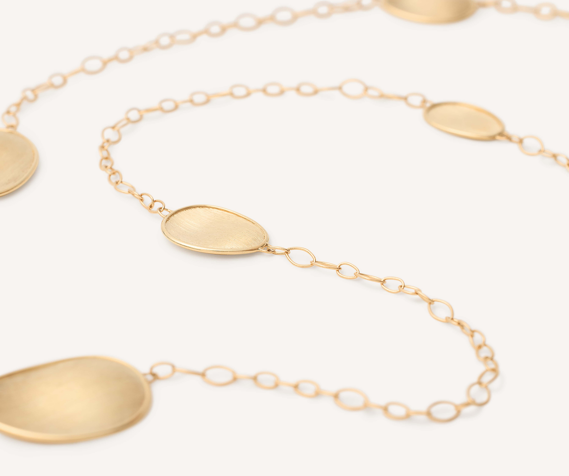 Marco Bicego Lunaria 18k Gold Necklace Irregular Long - Orsini Jewellers