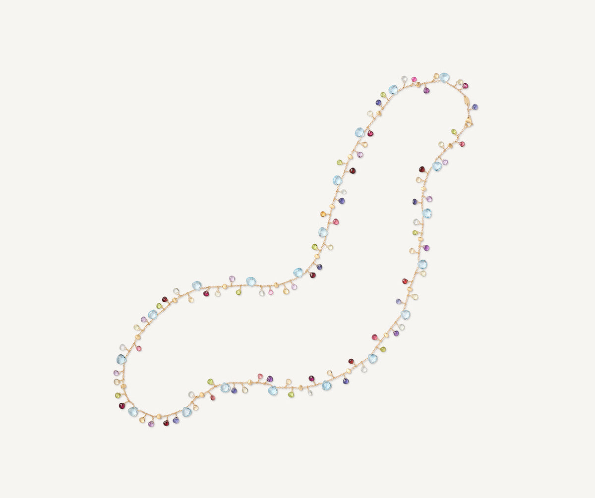 Marco Bicego Paradise Necklace Gemstones and 18k Yellow Gold - Orsini Jewellers