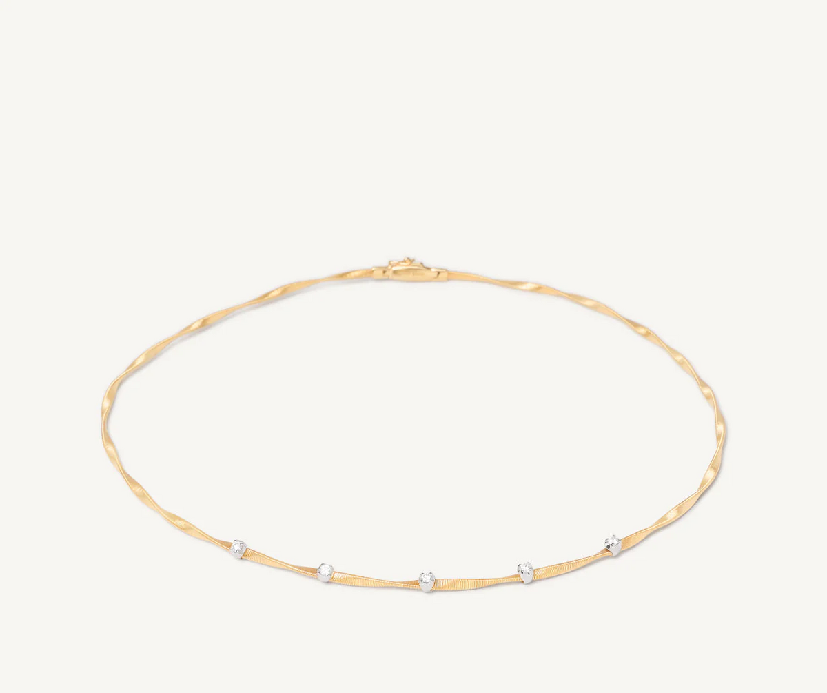 Marco Bicego Marrakech 18k Gold Diamond Necklace 1 Strand - Orsini Jewellers