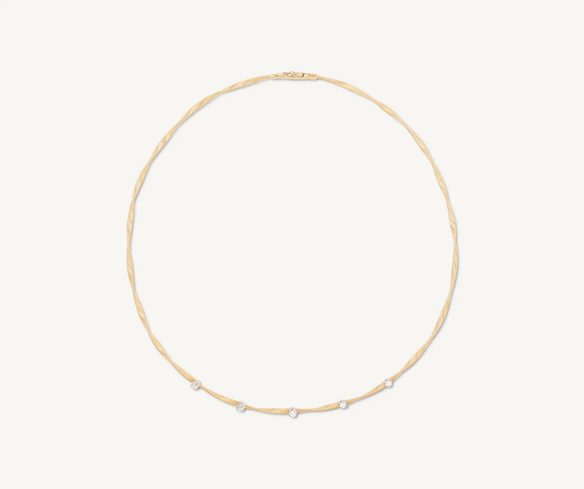 Marco Bicego Marrakech 18k Gold Diamond Necklace 1 Strand - Orsini Jewellers