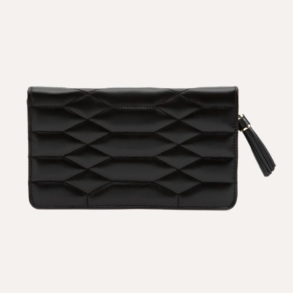 classic black jewellery pouch for travel