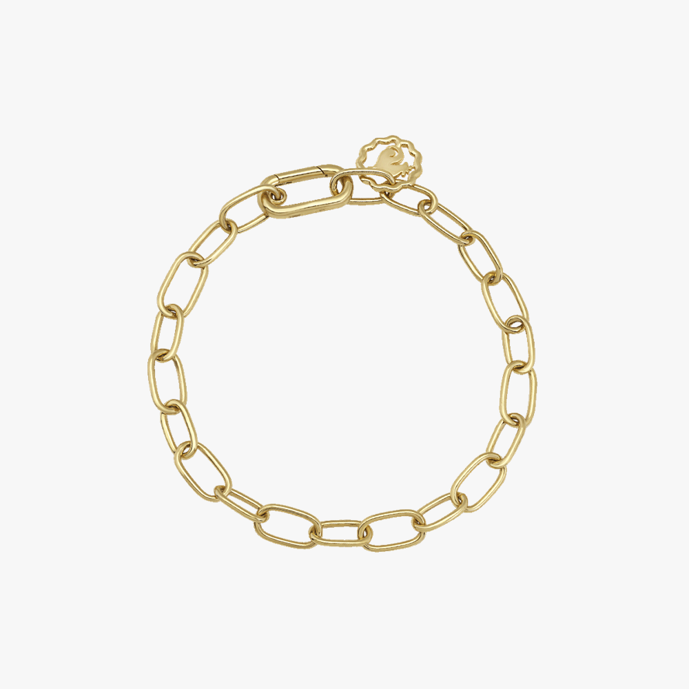 Chantecler Oval Link Chain Bracelet 9kt Yellow Gold