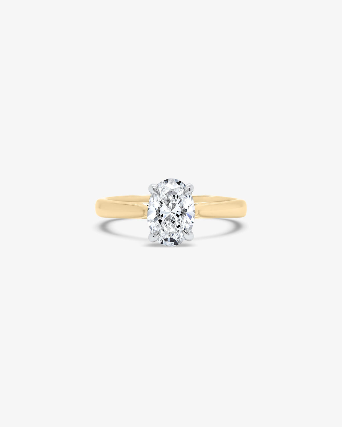 Classico Oval Solitaire Diamond Engagement Ring