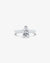 Classico Pear Solitaire Diamond Engagement Ring in White Gold