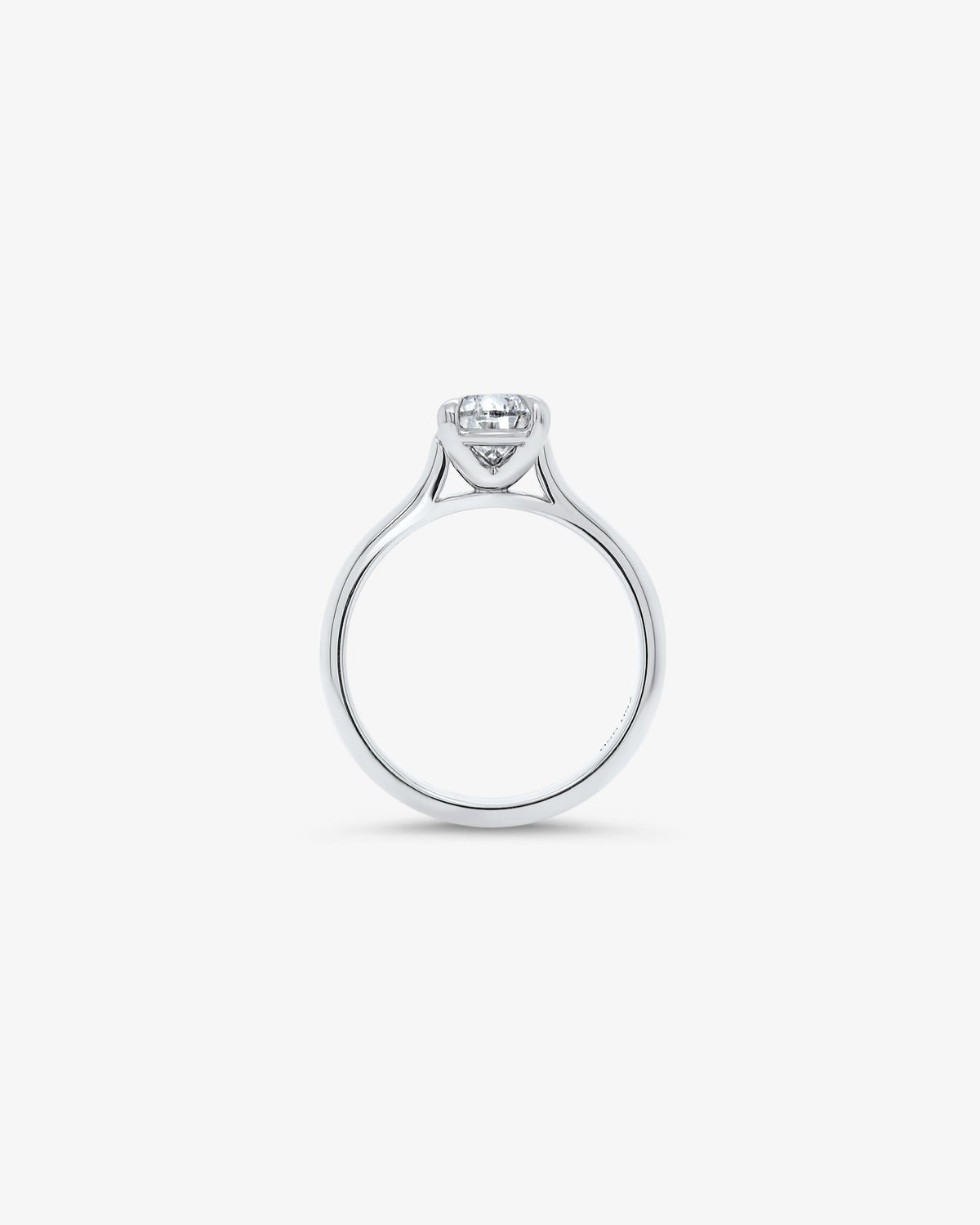 Classico Pear Solitaire Diamond Engagement Ring in White Gold 