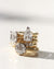 stack of diamond engagement rings