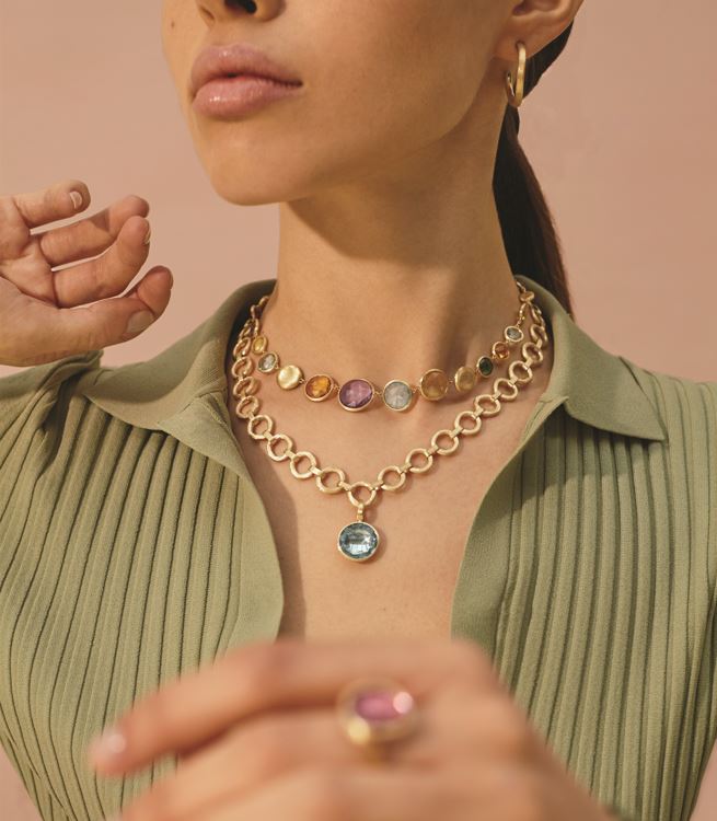 Image of Model wearing jewellery designer Marco Bicego