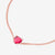 DoDo Heart Bracelet in 9K Rose Gold with Synthetic Ruby - Orsini Jewellers