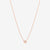 DoDo Necklace BOLLICINE 9k Rose Gold with White Diamond - Orsini Jewellers