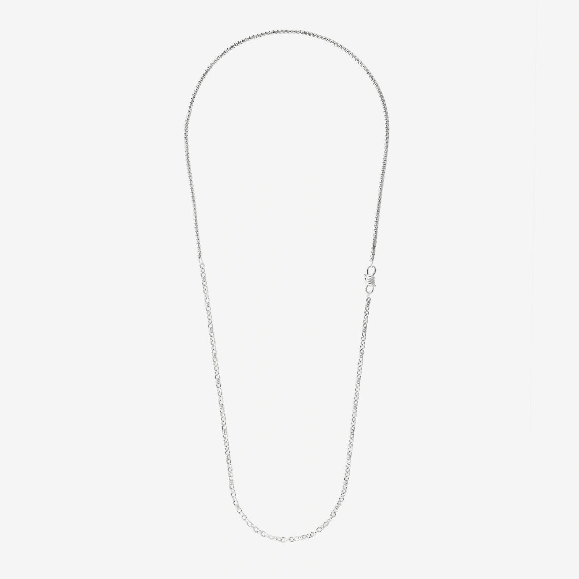 DoDo Necklace Nodo Silver with Knot Clasp 75cm - Orsini Jewellers