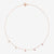 Dodo Bollicine Necklace in 9K Rose Gold with Five Coloured Gemstones - Orsini Jewellers