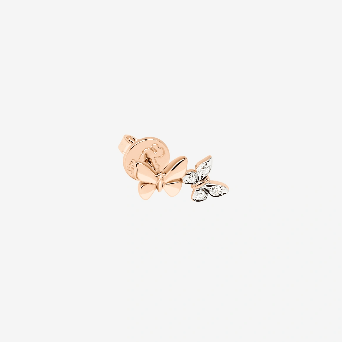 Dodo Butterfly Earring in 9k Rose Gold with Diamonds - Orsini Jewellers