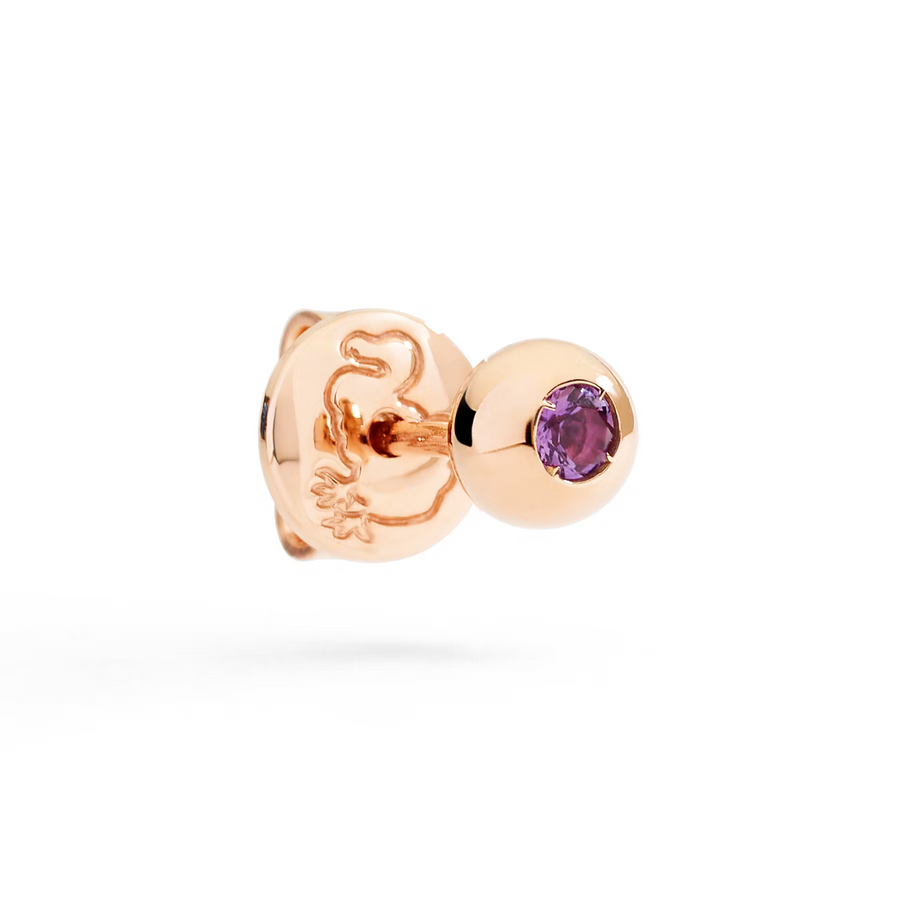 Cute small purple gemstone earrings