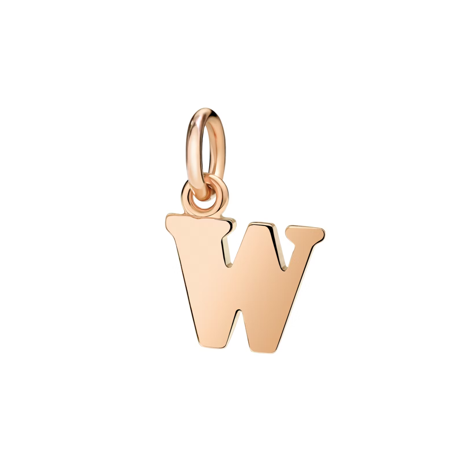 DoDo Charm LETTER W Rose Gold
