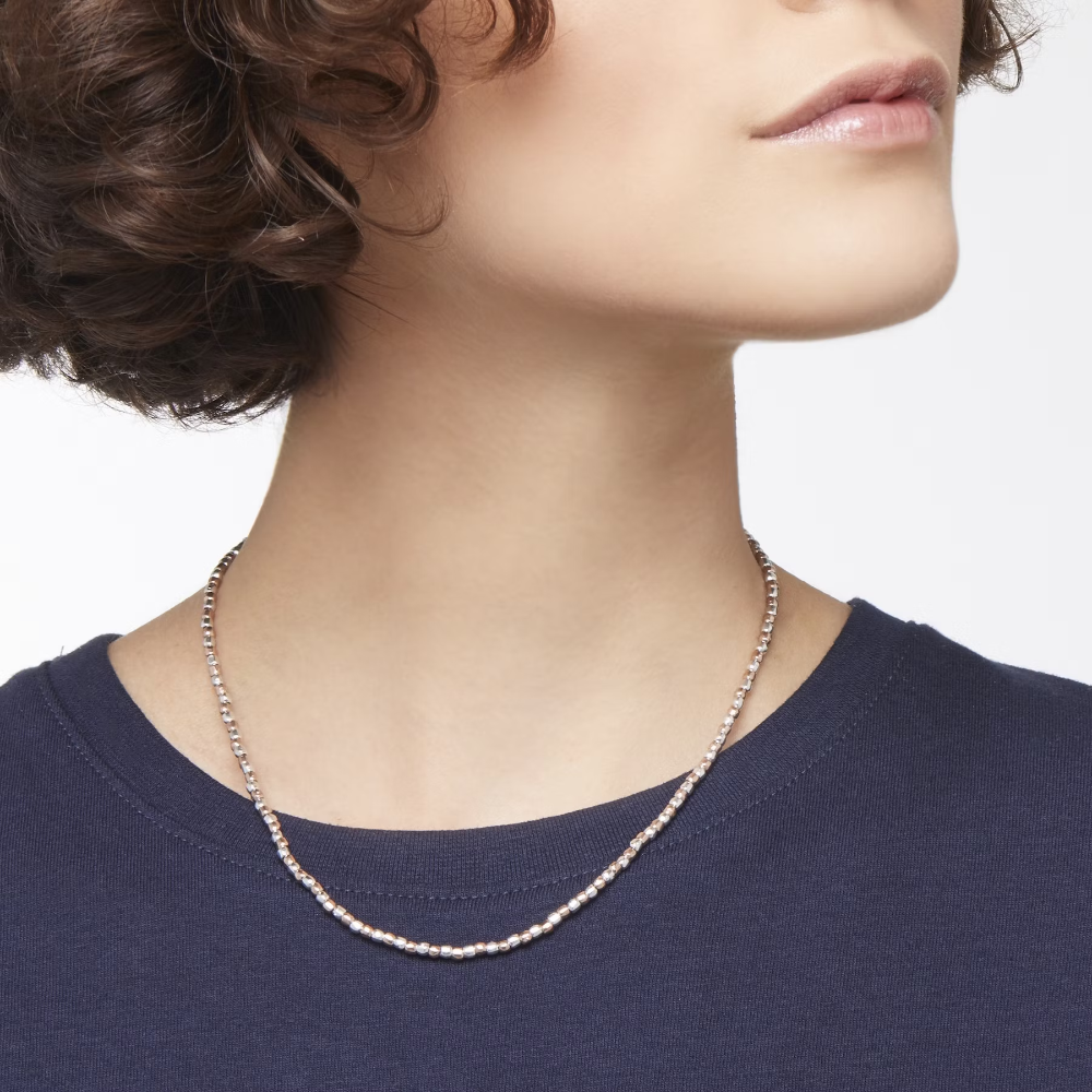 DoDo GRANELLI MINI Rose Gold & Silver Necklace DCC0002-GRANX-G9AMX