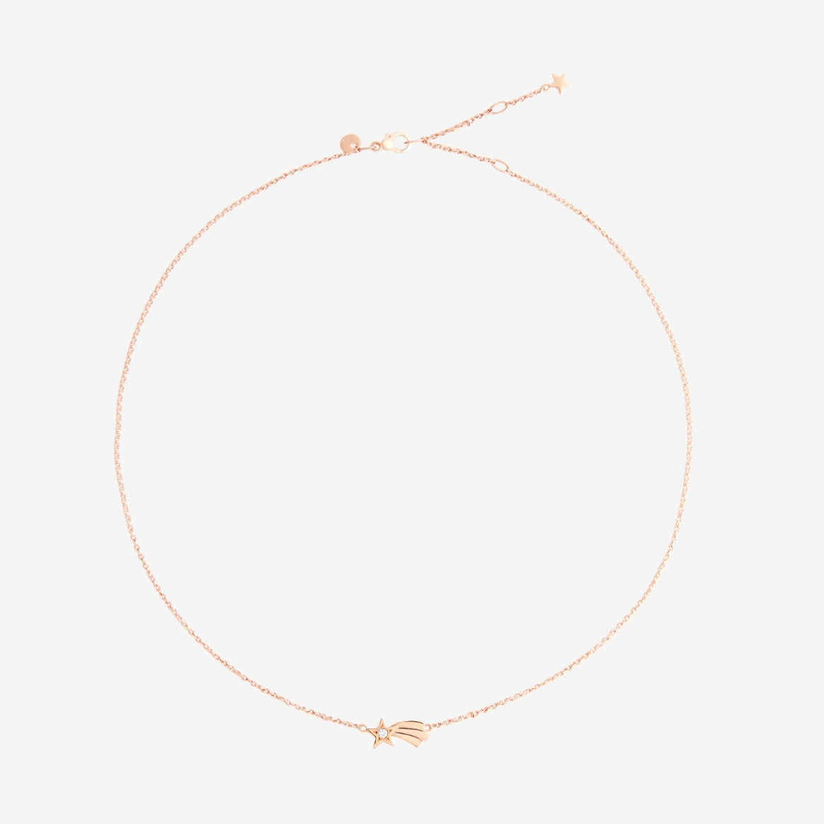 DoDo Shooting Star Necklace in 9k Rose Gold
