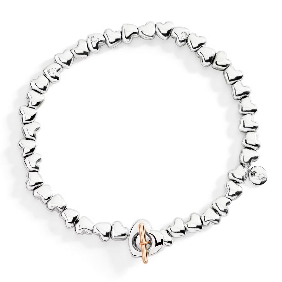 Dodo Heart Bracelet in Sterling Silver