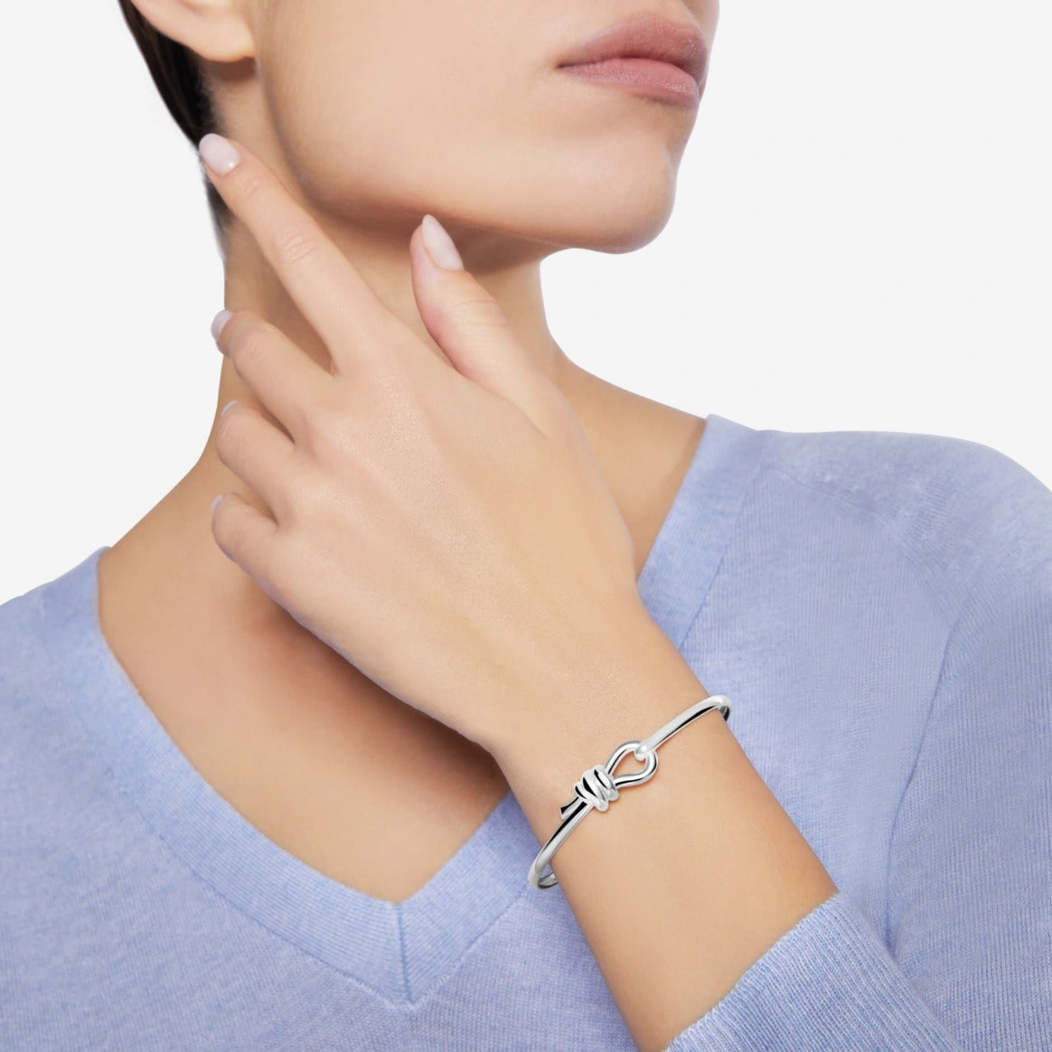Dodo sterling silver forever knot Nodo bangle bracelet