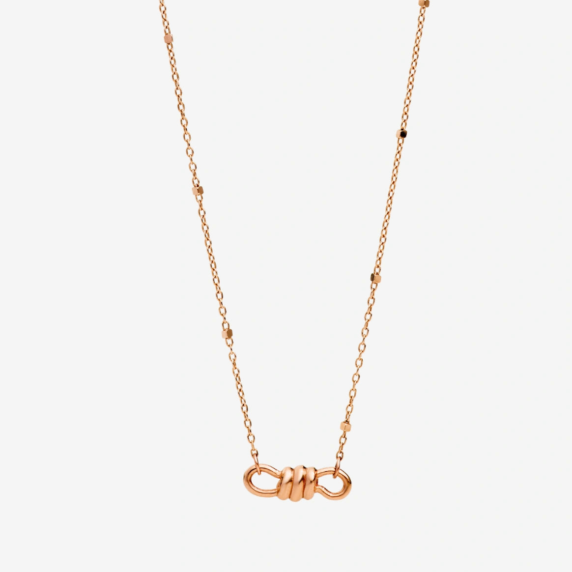 DoDo Necklace NODO Rose Gold with Mini Pendant - Orsini Jewellers
