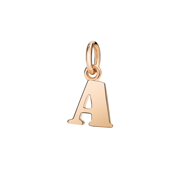 DoDo Charm Letter A Rose Gold