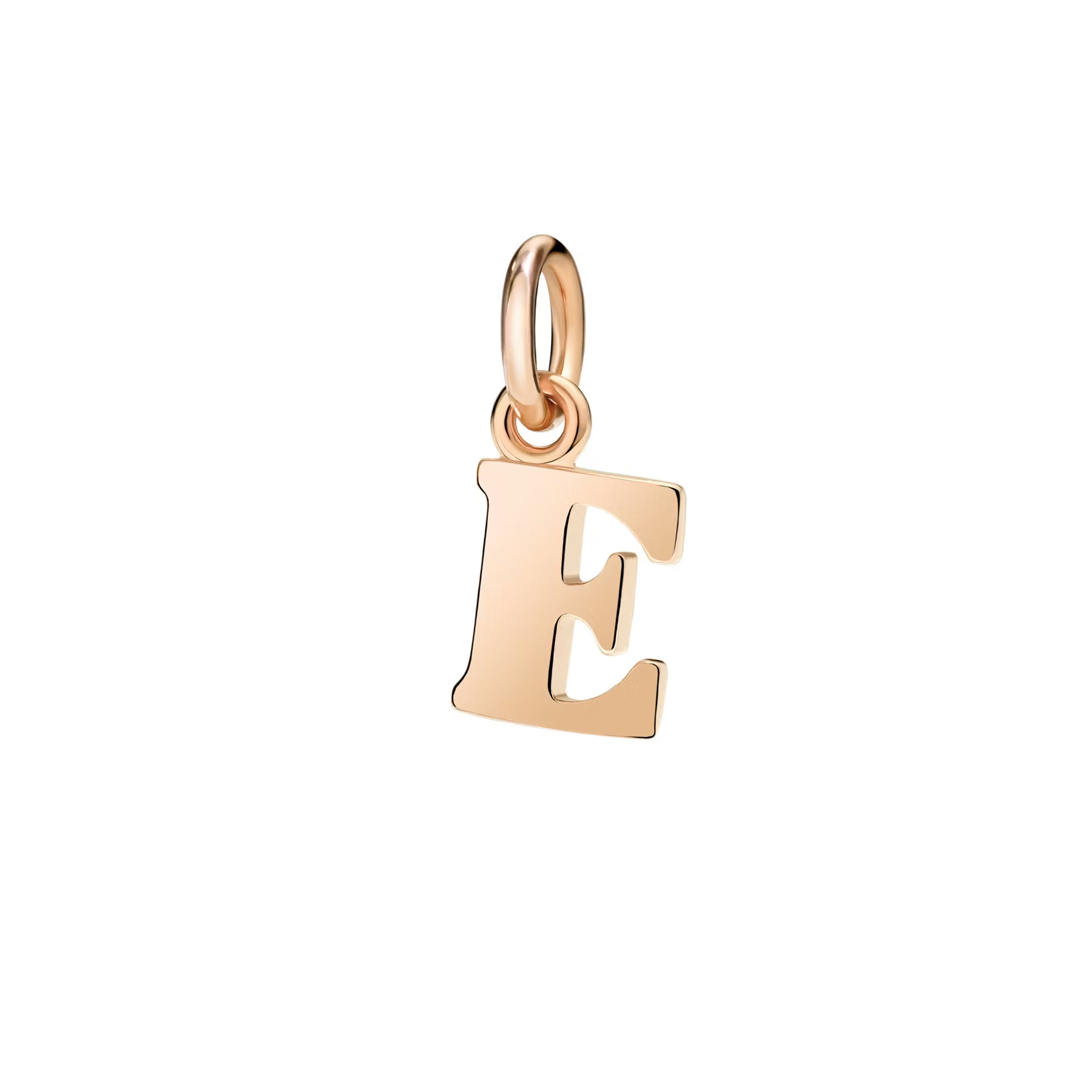 Dodo rose gold E letter charm