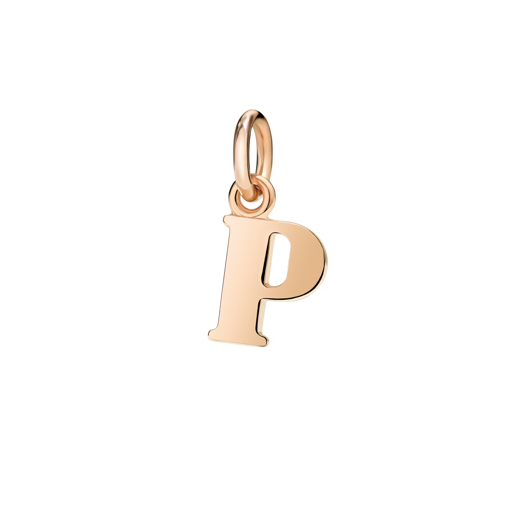dodo rose gold letter P charm