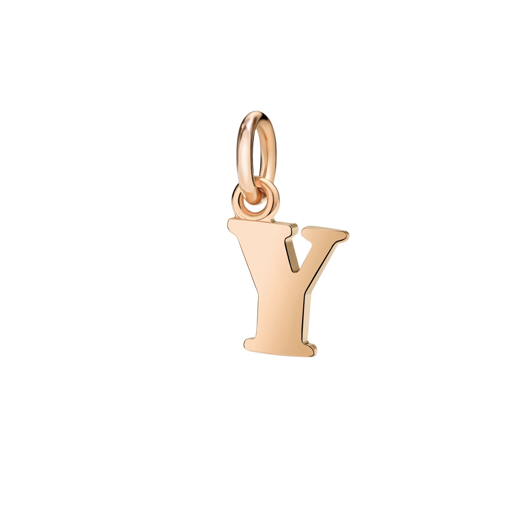 Dodo rose gold Y letter charm