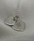 St Cuthbert's Double Heart Silver Pendant and Chain - Orsini Jewellers