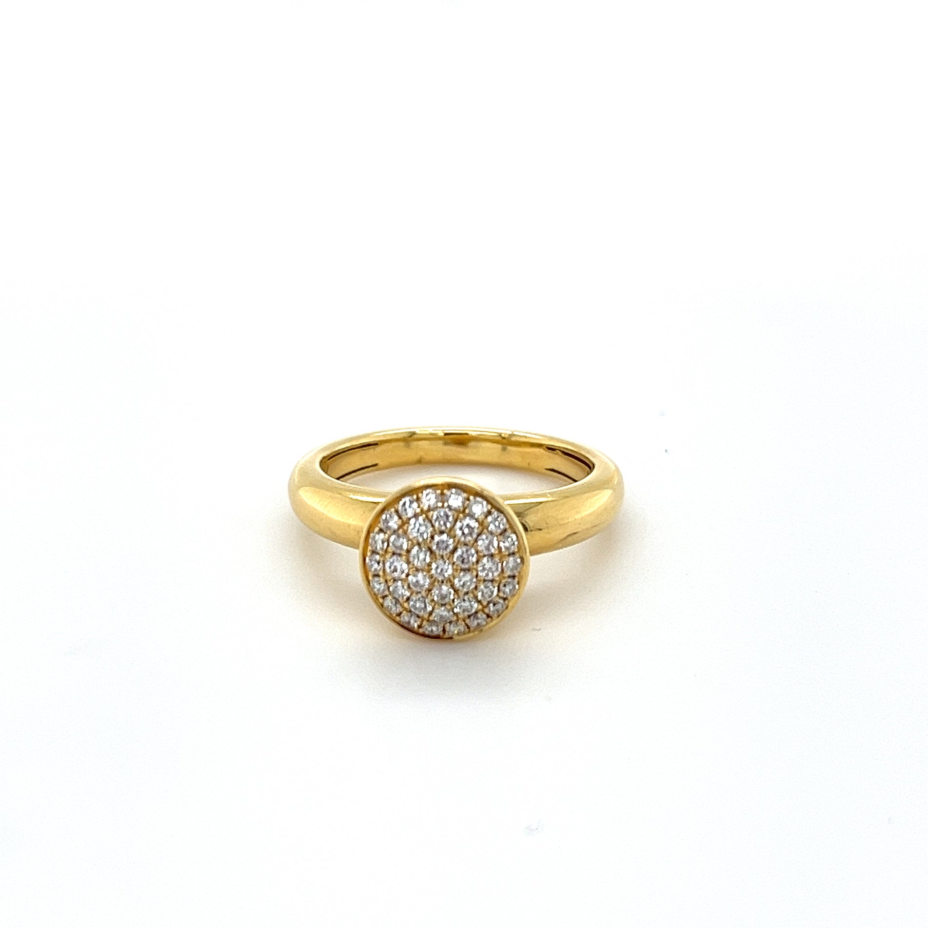 Hulchi Belluni Funghetti Ring in 18k Yellow Gold and Diamonds - Orsini Jewellers