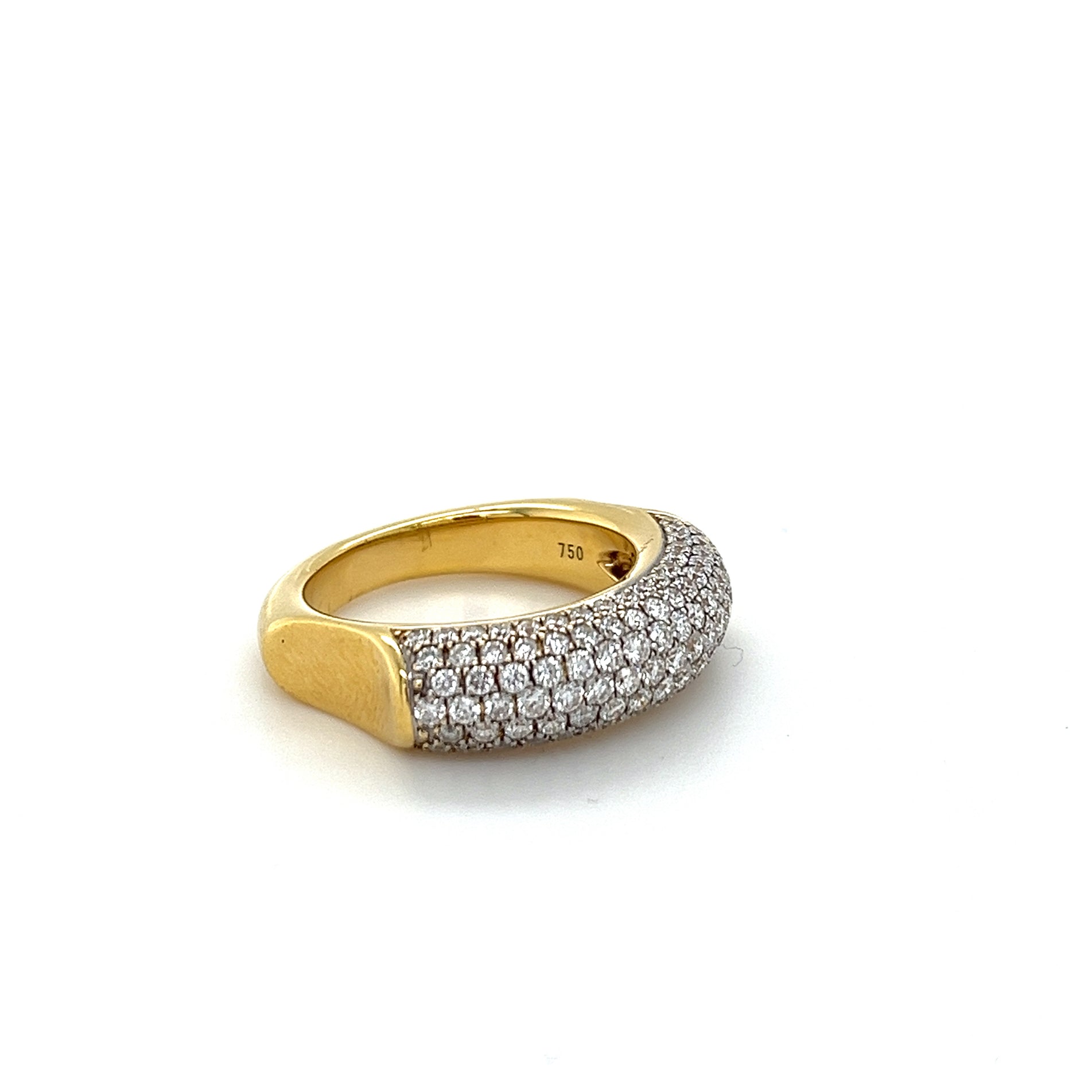 Hulchi Belluni Single Collection Diamond Ring in 18kt Yellow Gold - Orsini Jewellers NZ