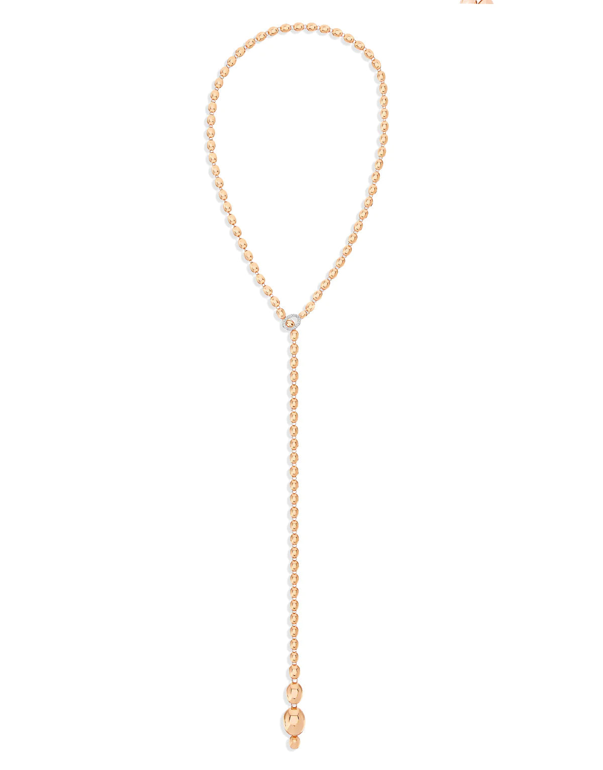 Nanis Ivy Rose Gold Boules and Diamonds Iconic Convertible Necklace - Orsini Jewellers