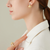 18K Yellow Gold Stud Earrings With Diamonds