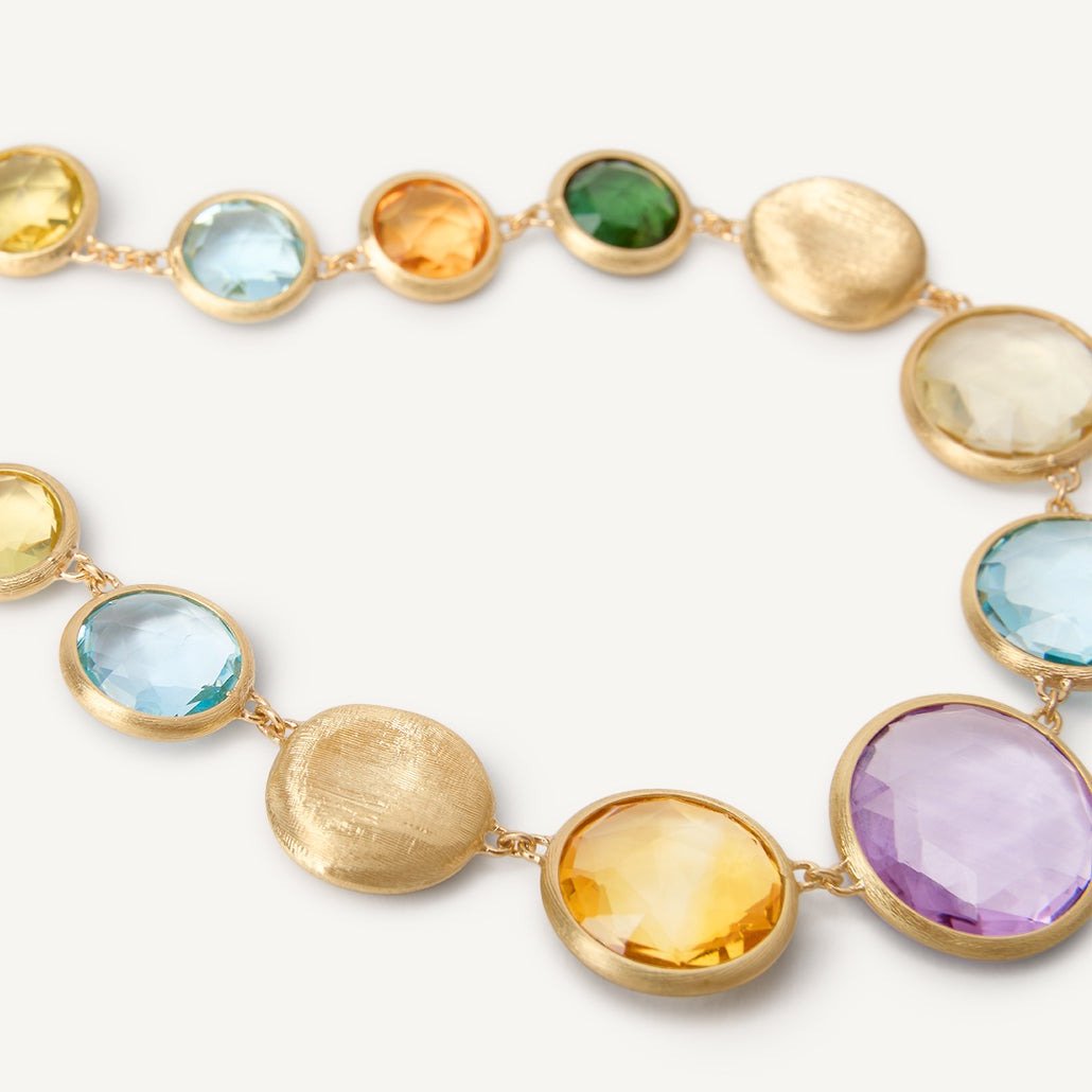 Marco Bicego Jaipur 18k Gold Gemstone Necklace Short